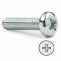 TORNILLO ROSCA METAL DE CABEZA ALOMADA. ZINCADO. M4. PHILLIPS