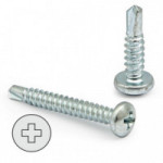 TORNILLO BROCA ROSCA CHAPA CABEZA REDON LARG.R/CHAPA 9.5MM Ø ROSCA CHAPA 3.5MM