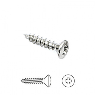TORNILLO ROSCA MADERA CABEZA GOTA-SEBO. ACABADO NÍQUEL. POZIDRIV PZ2. DIÁMETRO . FIJACIÓN DIRECTA. LONGITUD 2