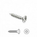 TORNILLO ROSCA MADERA CABEZA GOTA-SEBO. ACABADO NÍQUEL. POZIDRIV PZ2. DIÁMETRO . FIJACIÓN DIRECTA. LONGITUD