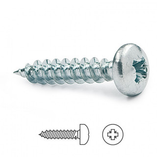 TORNILLO ROSCA MADERA CABEZA REDONDA POZ 2