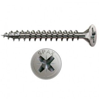 TORNILLO ROSCA MADERA CABEZA PLANA POZIDRIV SPAX INOXIDABLE LARGO 20MM DIÁMETRO 3MM 2