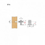 SOPORTE LATERAL CON TACO Y TORNILLO PREMONTADO. MAORI.