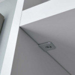 SOPORTES DE UNIÓN PARA ESTANTES EXCÉNTRICOS. CON ENCLAVAMIENTO. CAZOLETA EMBUTIDA. UNIÓN ESTRUCTURAL - ITALIANA FERRAMEN