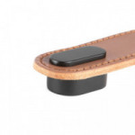 TIRADOR PIEL MODELO OBLONG ACABADOS NEGRO, BEIGE Y MARRÓN