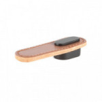 TIRADOR PIEL MODELO OBLONG ACABADOS NEGRO, BEIGE Y MARRÓN