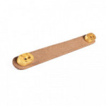 TIRADOR PIEL MODELO OBLONG ACABADOS NEGRO, BEIGE Y MARRÓN