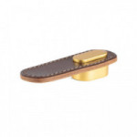 TIRADOR PIEL MODELO OBLONG ACABADOS NEGRO, BEIGE Y MARRÓN
