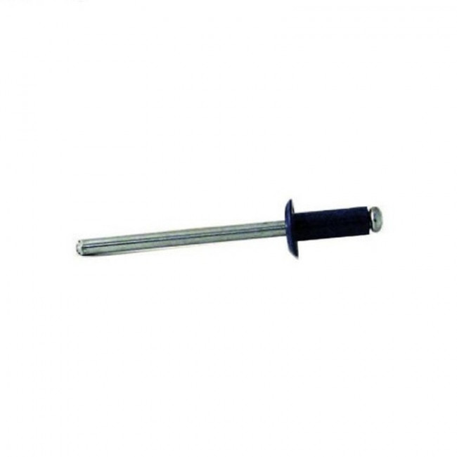 REMACHE CIEGO TIPO POP. CABEZA ALOMADA. ALUMINIO. LACADO NEGRO