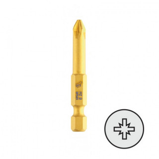 PUNTA ATORNILLAR MANGO 1/4" TITANIUM PZ 50mm 2