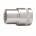 LLAVE VASO CUADRADILLO 1/2" BOCA BIHEXAGONAL SERIE CORTA