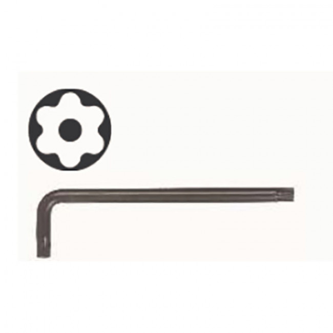 LLAVE ACODADA TORX DE SEGURIDAD SERIE LARGA. ACERO