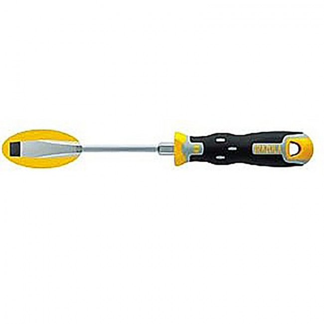 DESTORNILLADOR PLANO. AISLADO. PUNTA PLANA. MANGO BIMATERIAL ERGONÓMICO - BAHCO