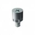 SISTEMA DE ENSAMBLAJE TARGET J10. HIERRO. ZINCADO. ESPESOR 15-25 MM. TORNILLO EMBUTIR. REGULACIÓN 0-5 MM - ITALIANA FERR