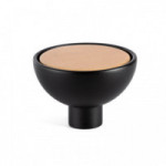 POMO ZAMAK/MADERA MODELO BOL ø45 ACABADOS NEGRO, SAPELLY, HAYA, BLANCO