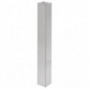 COLUMNA 80X80 PARA BASE PLANA CUADRADA EFECTO INOX H710 ACABADO EFECTO INOX ALTURA H710