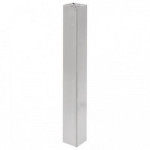 COLUMNA 80X80 PARA BASE PLANA CUADRADA EFECTO INOX H710 ACABADO EFECTO INOX ALTURA H710