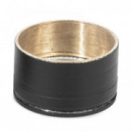 SOPORTE LATERAL PARA TUBO REDONDO NEGRO Ø12-Ø25