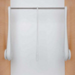PERCHERO ABATIBLE PARA ARMARIO ONLY BLANCO NÍQUEL 600-1000 MM SERVETTO