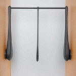 PERCHERO ABATIBLE PARA ARMARIO ONLY BLANCO NÍQUEL 600-1000 MM SERVETTO