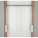 PERCHERO ABATIBLE PARA ARMARIO SERVETTO 3T COLOR BLANCO-NIQUEL EXT.PERCHERO 560-950 MM