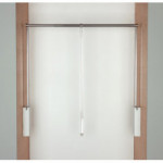 PERCHERO ABATIBLE PARA ARMARIO SERVETTO 3T COLOR BLANCO-NIQUEL EXT.PERCHERO 560-950 MM