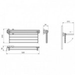 PORTAFALDAS, PORTAPANTALONES Y PORTACORBATAS ABATIBLE PARA ARMARIO - SERVETTO