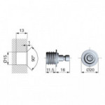 PLACA FIJACION EMBUTIR PARA COMPAS K12 PLACA FIJACION EMBUTIR PARA COMPAS K12