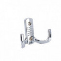 PERCHA COLGADOR DOBLE BRAZO DE ZAMAK PARA PARED
