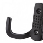 PERCHA COLGADOR DOBLE BRAZO DE ZAMAK PARA PARED