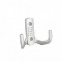 PERCHA COLGADOR DOBLE BRAZO DE ZAMAK PARA PARED