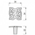 POMO ZMK ADA 34x34 H22 1A PLATA VIEJA