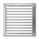 REJILLA DE VENTILACIÓN. ALUMINIO. VENTILACIÓN / PASO DE AIRE - BRINOX