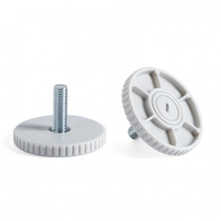 PIE NIVELADOR RIDO ø50 M8x24 ACABADO NEGRO Y GRIS 2