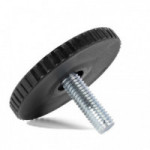 PIE NIVELADOR RIDO ø50 M8x24 ACABADO NEGRO Y GRIS