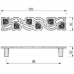 ADAMA TIRADOR ZAMAK. ELEGIR DISTANCIA ENTRE CENTROS Y ACABADO.