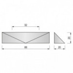 TIRADOR DE MUEBLE KARES. ZAMAK - VIEFE