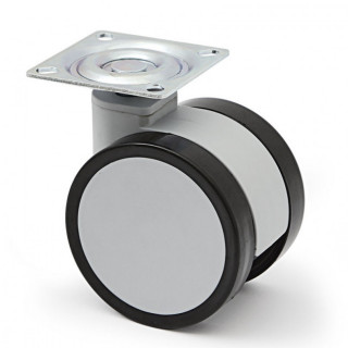 RUEDA GIRATORIA DUNCAN ø75 H96 PLÁSTICO GRIS 2