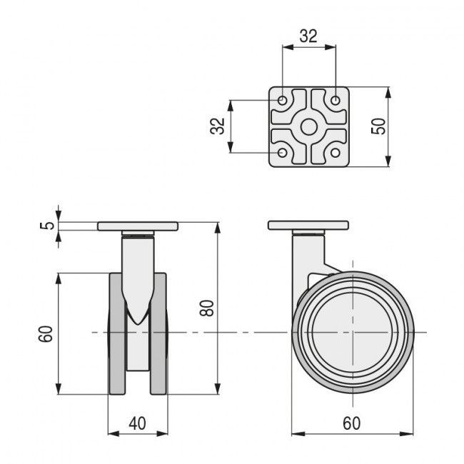 RUEDA GIRATORIA VEGA CON ARO DE GOMA... RUEDA GIRATORIA VEGA CON ARO DE GOMA...