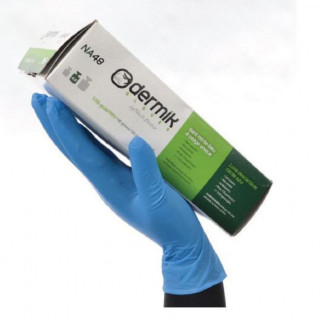 GUANTE DESECHABLE NITRILO AZUL NA48 S/POLVO TALLA S-XL 2
