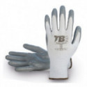 GUANTE POLIESTER BLANCO PALMA NITRILO GRIS 700GP TOUCH TALLA 7-10