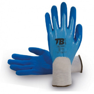 GUANTE DE PROTECCIÓN 765 TOUCH. NYLON. NITRILO AZUL - TOMAS BODERO 2