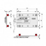 FORTE XL COLGADOR REGULABLE PARA MUEBLES SUSPENDIDOS. ELEGIR MANO.