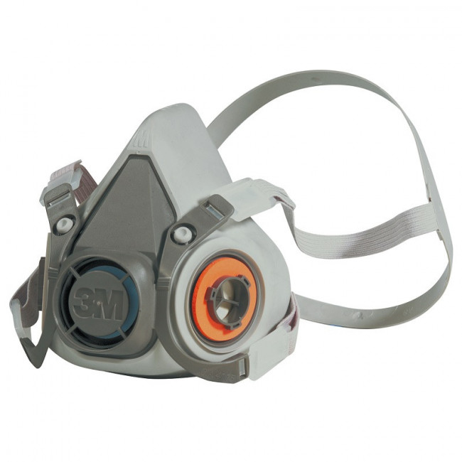 MASCARILLA DE PROTECCIÓN 6000. MEDIA MÁSCARA REUTILIZABLE. BAYONETA 3M. ELASTÓMERO SUAVE Y LIGERO