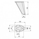 PATA METÁLICA CONE H130