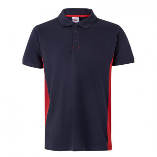 POLO BICOLOR DE MANGA CORTA. TEJIDO PIQUÉ DE 60% ALGODÓN Y 40% POLIÉSTER. CIERRE CENTRAL CON BOTONES. S, M, L, XL Y XXL 2