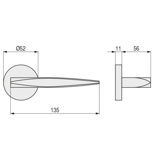 ROSETA ZAMAK GARNET ø52 ROSETA ZAMAK GARNET ø52
