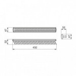 PORTA CORBATAS FIJO PARA ARMARIO ANKA F TRANSPARENTE - SERVETTO