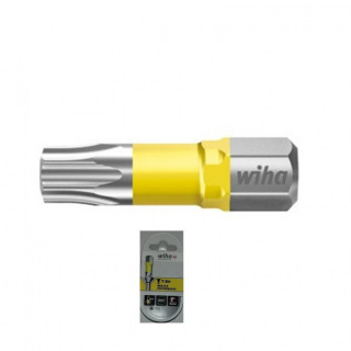 CAJA DE 5 PUNTAS ATORNILLAR MANGO 1/4" TORSION UV AMARILLA WIHA TORX 25mm 2