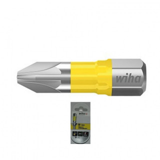 CAJA DE 5 PUNTAS ATORNILLAR MANGO 1/4" TORSION UV AMARILLA WIHA PZ 25mm 2